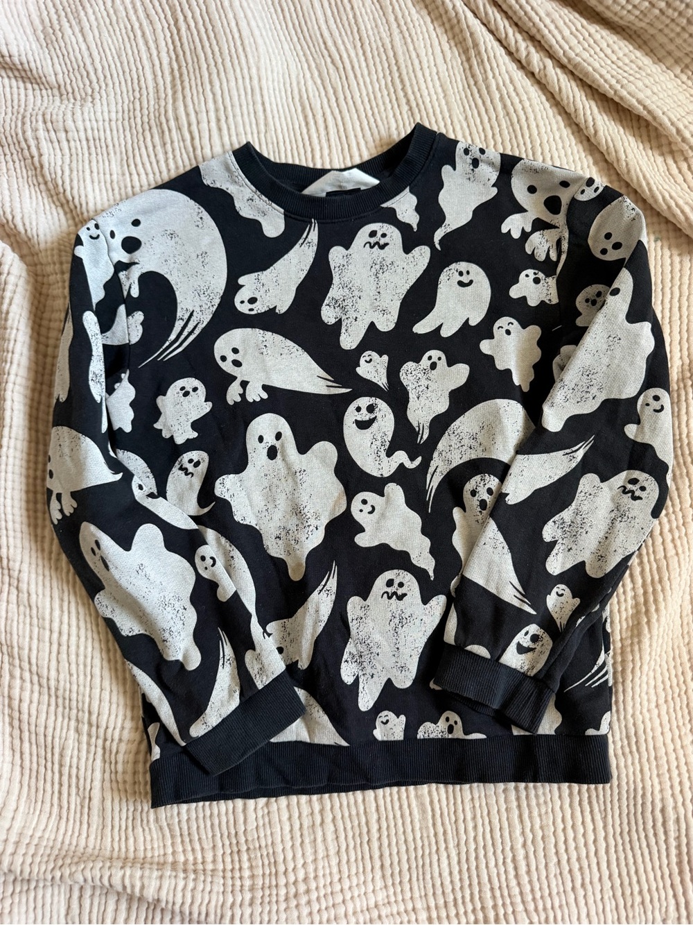 H&M Ghost Fleece Sweatshirt. Size 8/10Y.